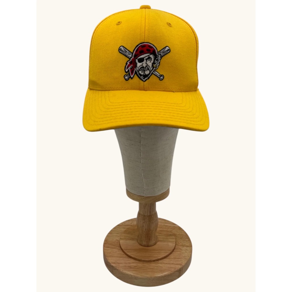 Vintage Starter Pittsburgh Pirates Snapback Hat Yellow MLB Baseball Cap Mens